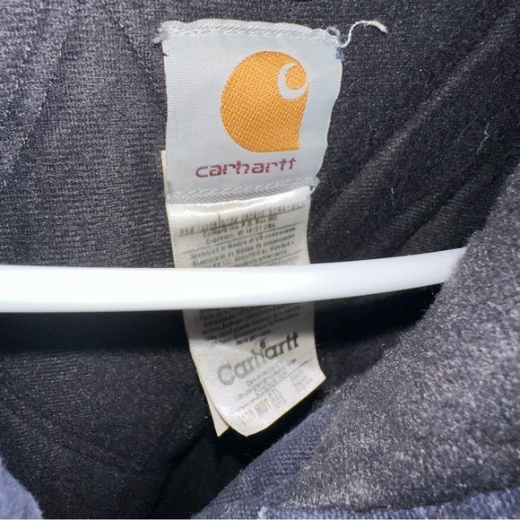 Carhartt Men's J130 MDT Blue Long Sleeve Hooded Full Zip Jacket - Size 4XL - Picture 2 of 8